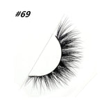 100% Real Horse Hair 3D False Eyelashes Hand-made Natural Long Crisscross Thick 1 Pair Beauty Professional Make-up Tools 69