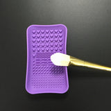 1Pcs Makeup Brush Cleaning Mat Wearable Silicone Scrubber Board Cosmetics Makeup Brush Cleaner Pad Make-up Beauty Tools