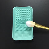 1Pcs Makeup Brush Cleaning Mat Wearable Silicone Scrubber Board Cosmetics Makeup Brush Cleaner Pad Make-up Beauty Tools