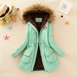 2018 New Parkas Female Women Winter Coat Thickening Cotton Winter Jacket Womens Outwear Parkas for Women Winter