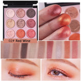 HOLD LIVE Matte Eyeshadow Palette Makeup Mermaid Peach Color Eye Shadow Make-up 9 Colors Nude Glitter Shimmer Pigment Eyeshadows
