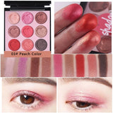 HOLD LIVE Matte Eyeshadow Palette Makeup Mermaid Peach Color Eye Shadow Make-up 9 Colors Nude Glitter Shimmer Pigment Eyeshadows