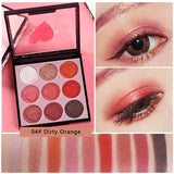 HOLD LIVE Matte Eyeshadow Palette Makeup Mermaid Peach Color Eye Shadow Make-up 9 Colors Nude Glitter Shimmer Pigment Eyeshadows