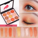 HOLD LIVE Matte Eyeshadow Palette Makeup Mermaid Peach Color Eye Shadow Make-up 9 Colors Nude Glitter Shimmer Pigment Eyeshadows