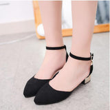 2018 Summer Women Shoes Pointed Toe Pumps  Dress Shoes High Heels Boat Shoes Wedding Shoes tenis feminino  Side with