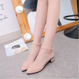2018 Summer Women Shoes Pointed Toe Pumps  Dress Shoes High Heels Boat Shoes Wedding Shoes tenis feminino  Side with