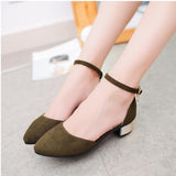 2018 Summer Women Shoes Pointed Toe Pumps  Dress Shoes High Heels Boat Shoes Wedding Shoes tenis feminino  Side with