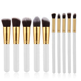 10pcs Make-up Powder Blending brush Makeup Brushes Set Professional Foundation Eyeshadow Eyeliner Lip Brushes Cosmetics Beauty
