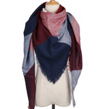 2018 Winter Triangle Scarf For Women Brand Designer Shawl Cashmere Plaid Scarves Blanket Wholesale Dropshipping OL082