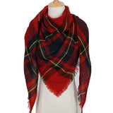 2018 Winter Triangle Scarf For Women Brand Designer Shawl Cashmere Plaid Scarves Blanket Wholesale Dropshipping OL082