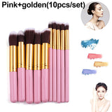 10/32 Pcs Wood Handle Make-Up Brushes Kit Pro Beauty Cosmetic Make Up Set