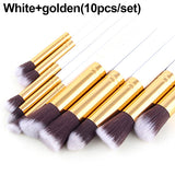 10/32 Pcs Wood Handle Make-Up Brushes Kit Pro Beauty Cosmetic Make Up Set