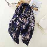 2018 luxury brand Women Silk scarf Beach Shawl and Echarpe Luxurious Wrap Designer scarves Plus Size female beach stole bandana