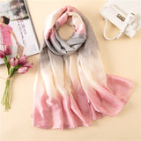 2018 luxury brand Women Silk scarf Beach Shawl and Echarpe Luxurious Wrap Designer scarves Plus Size female beach stole bandana