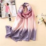 2018 luxury brand Women Silk scarf Beach Shawl and Echarpe Luxurious Wrap Designer scarves Plus Size female beach stole bandana