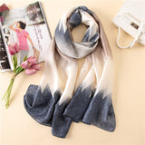 2018 luxury brand Women Silk scarf Beach Shawl and Echarpe Luxurious Wrap Designer scarves Plus Size female beach stole bandana