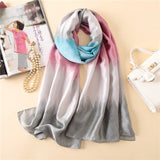 2018 luxury brand Women Silk scarf Beach Shawl and Echarpe Luxurious Wrap Designer scarves Plus Size female beach stole bandana