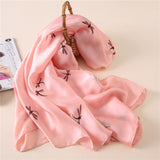 2018 luxury brand Women Silk scarf Beach Shawl and Echarpe Luxurious Wrap Designer scarves Plus Size female beach stole bandana
