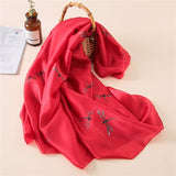 2018 luxury brand Women Silk scarf Beach Shawl and Echarpe Luxurious Wrap Designer scarves Plus Size female beach stole bandana