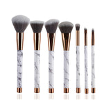 15Pcs Professional Marble Makeup Brushes Soft Makeup Brush Foundation Powder Brush Beauty Marble Make-up Tool with Cylinder 10