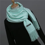 2018 brand women scarf fashion soild autumn winter cashmere scarves lady warmer pashmina long shawl wraps bandana foulard female