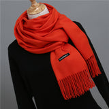 2018 brand women scarf fashion soild autumn winter cashmere scarves lady warmer pashmina long shawl wraps bandana foulard female