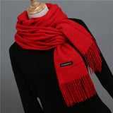 2018 brand women scarf fashion soild autumn winter cashmere scarves lady warmer pashmina long shawl wraps bandana foulard female