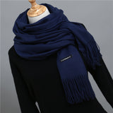 2018 brand women scarf fashion soild autumn winter cashmere scarves lady warmer pashmina long shawl wraps bandana foulard female