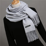 2018 brand women scarf fashion soild autumn winter cashmere scarves lady warmer pashmina long shawl wraps bandana foulard female