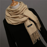 2018 brand women scarf fashion soild autumn winter cashmere scarves lady warmer pashmina long shawl wraps bandana foulard female