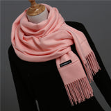 2018 brand women scarf fashion soild autumn winter cashmere scarves lady warmer pashmina long shawl wraps bandana foulard female