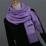 2018 brand women scarf fashion soild autumn winter cashmere scarves lady warmer pashmina long shawl wraps bandana foulard female