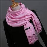 2018 brand women scarf fashion soild autumn winter cashmere scarves lady warmer pashmina long shawl wraps bandana foulard female