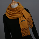 2018 brand women scarf fashion soild autumn winter cashmere scarves lady warmer pashmina long shawl wraps bandana foulard female