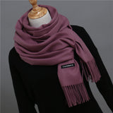 2018 brand women scarf fashion soild autumn winter cashmere scarves lady warmer pashmina long shawl wraps bandana foulard female
