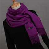 2018 brand women scarf fashion soild autumn winter cashmere scarves lady warmer pashmina long shawl wraps bandana foulard female