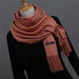 2018 brand women scarf fashion soild autumn winter cashmere scarves lady warmer pashmina long shawl wraps bandana foulard female