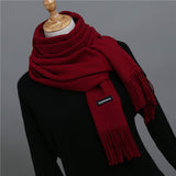 2018 brand women scarf fashion soild autumn winter cashmere scarves lady warmer pashmina long shawl wraps bandana foulard female