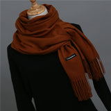 2018 brand women scarf fashion soild autumn winter cashmere scarves lady warmer pashmina long shawl wraps bandana foulard female