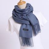2018 brand women scarf fashion soild autumn winter cashmere scarves lady warmer pashmina long shawl wraps bandana foulard female