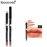12 Colors Multi-functional Lipliner Pencil Long Lasting Waterproof Lip Eye Brow Cosmetic Makeup Colorful Lip Pencil Liner Pens