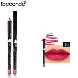 12 Colors Multi-functional Lipliner Pencil Long Lasting Waterproof Lip Eye Brow Cosmetic Makeup Colorful Lip Pencil Liner Pens
