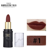 12 Colors Lips Makeup Matte Long-lasting Moisture Lipstick Beauty Make-up Non-stick Cup No makeup Lipstick Lip gloss Cosmetics