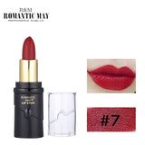 12 Colors Lips Makeup Matte Long-lasting Moisture Lipstick Beauty Make-up Non-stick Cup No makeup Lipstick Lip gloss Cosmetics