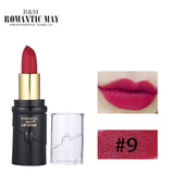 12 Colors Lips Makeup Matte Long-lasting Moisture Lipstick Beauty Make-up Non-stick Cup No makeup Lipstick Lip gloss Cosmetics