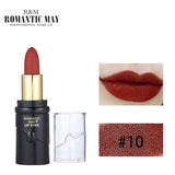 12 Colors Lips Makeup Matte Long-lasting Moisture Lipstick Beauty Make-up Non-stick Cup No makeup Lipstick Lip gloss Cosmetics