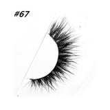 100% 3D Horse Hair Handmade Eye Lashes Real Natural Curling Thick Soft Crisscross Long False Eyelashes Popular Beauty Make-up 67