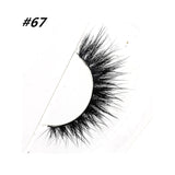 100% 3D Horse Hair Handmade Eye Lashes Real Natural Curling Thick Soft Crisscross Long False Eyelashes Popular Beauty Make-up 67