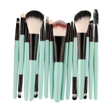18 pcs Makeup Brush Set Professional Beauty Tools Make-up Toiletry Kit Wool Make Up Brush Set