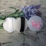 10pcs 40mm Makeup Flocking Powder Puff Women Facial Sponges Soft Powder Puff Beauty Foundation Cosmetic Flawless Make-up Sponges